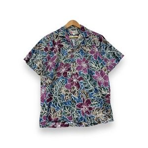 Hilo Hattie Men's M Hawaiian Shirt Multicolor Floral Short Sleeve Camp Collar